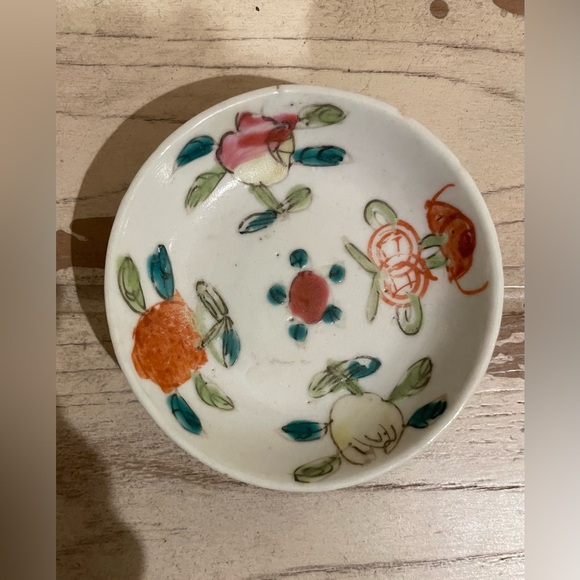 Antique Chinese Famille Rose Trinket Dish - Picture 1 of 3